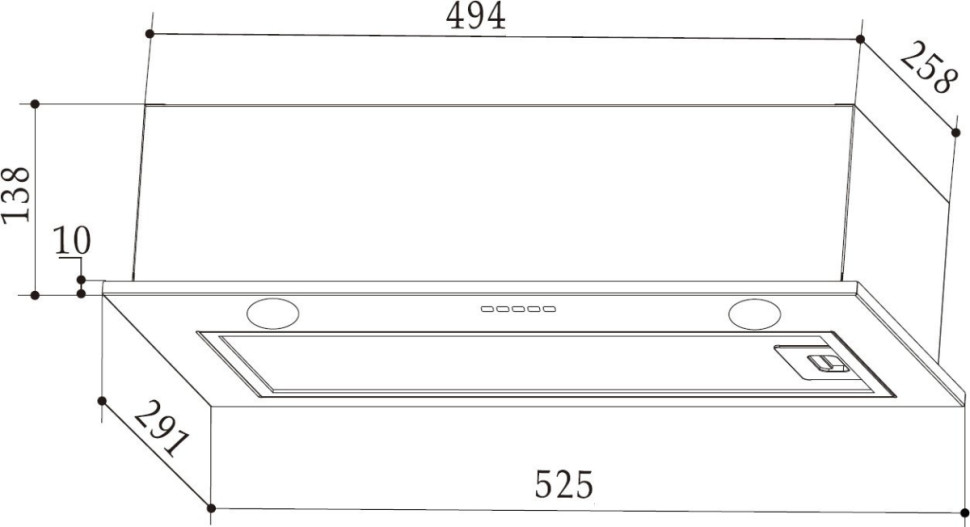 Вытяжка Weissgauff Fiona 60 X
