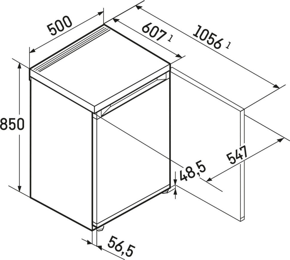 Мини-холодильник Liebherr Rd 1200 Pure 1200-20001