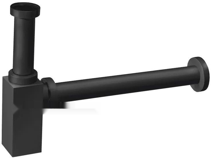 Умывальник Belux Мини-1 HR1240 (черный, с каркасом, сифоном, донным клапаном)