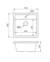 Кухонная мойка БелЭворс Rio (White)