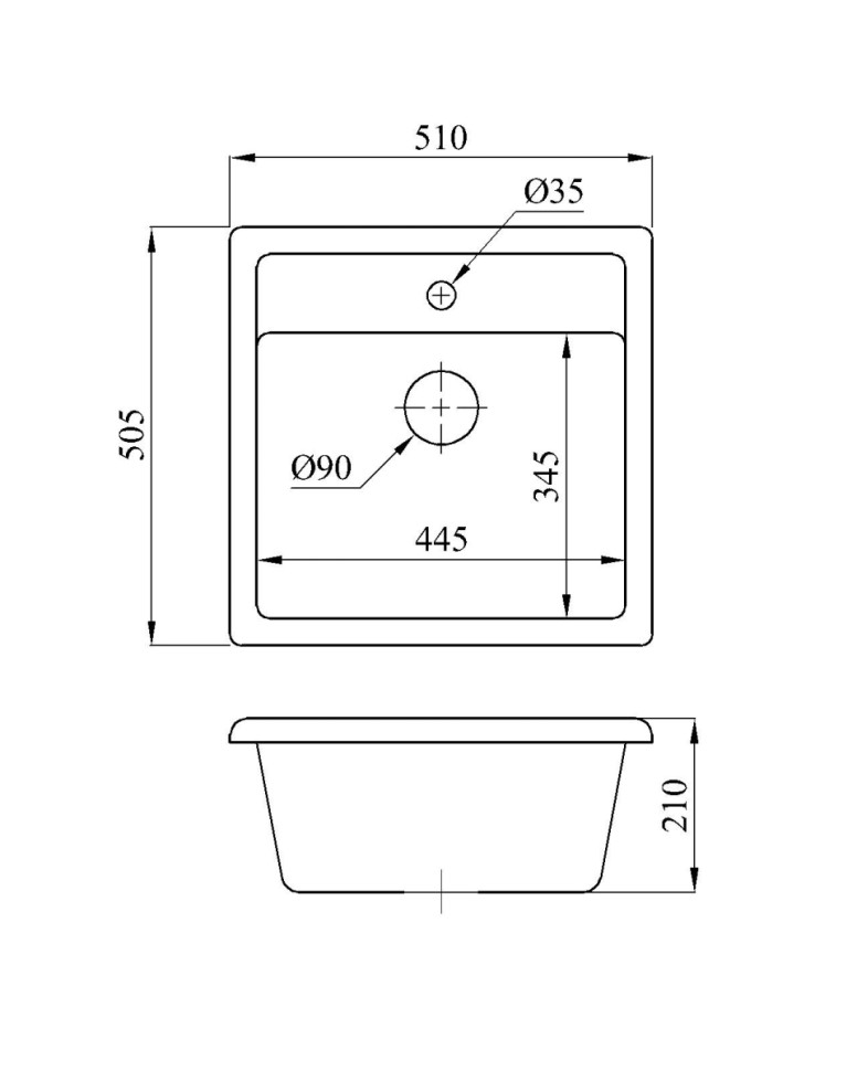 Кухонная мойка БелЭворс Rio (White)
