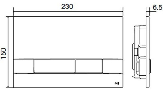 Система инсталляции OLI Narrow OliPure 148302