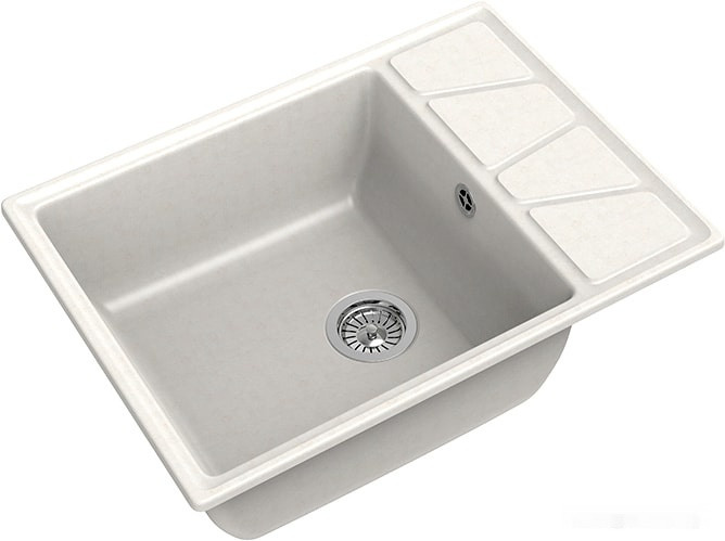 Кухонная мойка GranFest GF-V-680L (белый)