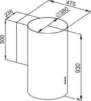 Вытяжка HOMSair Fly 1000SD 39 (черный)