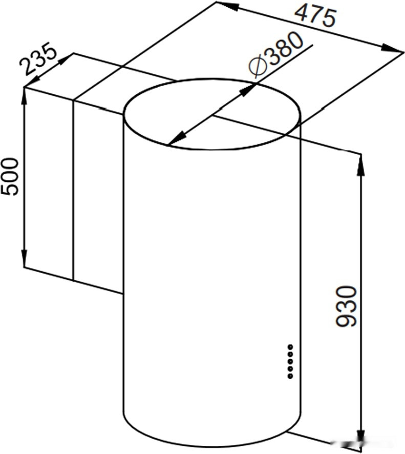 Вытяжка HOMSair Fly 1000SD 39 (черный)