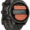Умные часы Garmin Fenix 8 Pro 47мм (серый, черный силиконовый ремешок)