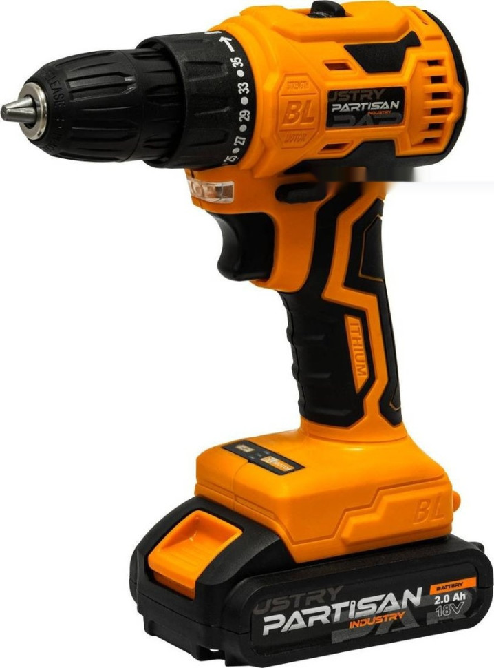 Дрель-шуруповерт Partisan AD-DF18DW (с 2-мя АКБ, кейс)