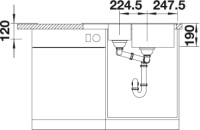 Кухонная мойка Blanco Legra 6S Compact кофе