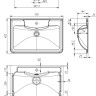 Умывальник BelBagno BB700/455-LV-MR-ALR