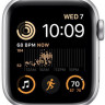Умные часы Apple Watch SE 2 40 мм (алюминиевый корпус, серебристый/белый, спортивный силиконовый ремешок M/L)