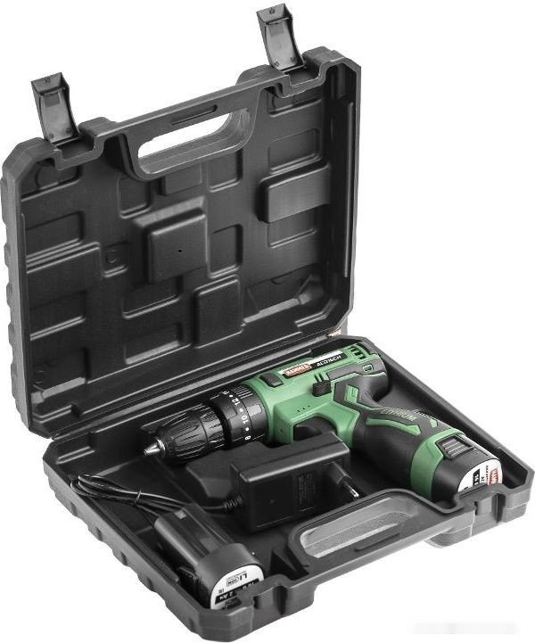 Ударная дрель-шуруповерт Hammer ACD16CH (с 2-мя АКБ, кейс)