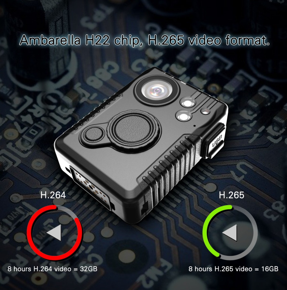 Видеорегистратор наблюдения BodyDvr 550 64Гб/GPS