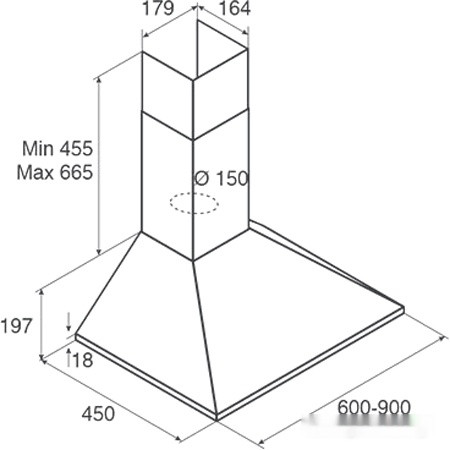 Вытяжка Jet air Gaia AN/A/60 PRF0112629B