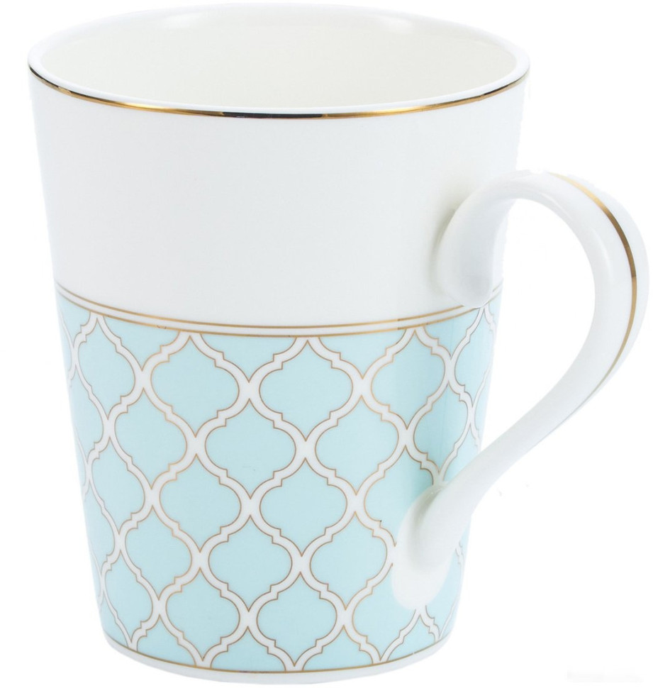 Набор кружек Gipfel Aurora 42868 (2 шт, белый/голубой)