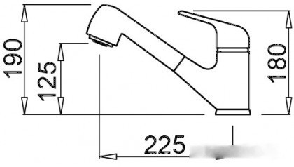 Смеситель Elleci Venere M73 Titanium