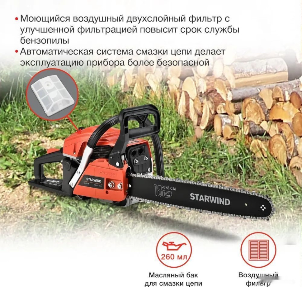 Бензопила StarWind SG-5218