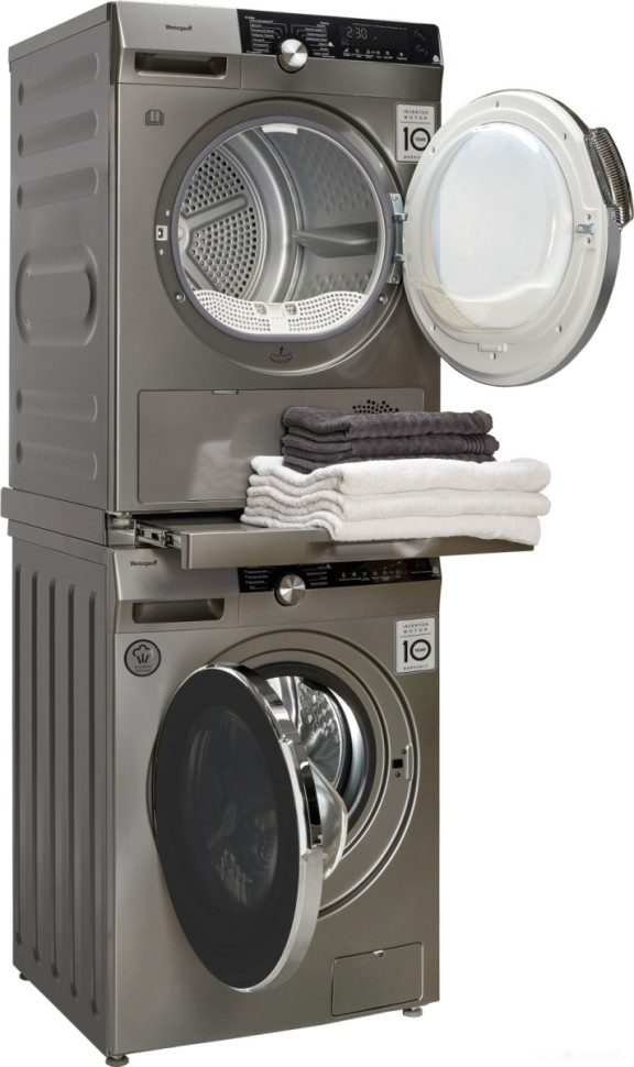 Сушильная машина Weissgauff WD 599 DC Inverter Heat Pump Silver