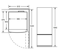 Холодильник Maunfeld MFF195NFIBG10