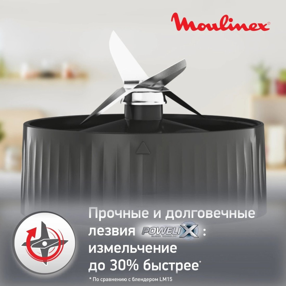 Блендер Moulinex LM16L110 (белый)