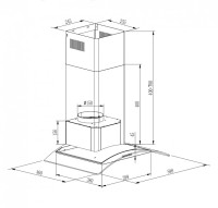 Вытяжка GrandGermes Brela (60, нержавеющая сталь)