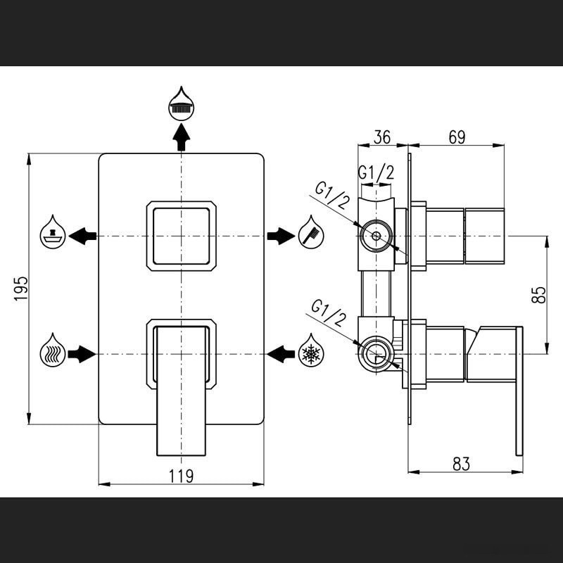 Смеситель Slezak RAV Loira LR587.3