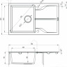 Кухонная мойка Deante Andante ZQN G113 (графитовый металлик)