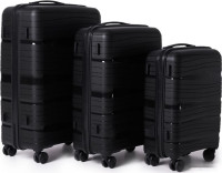 Чемодан-спиннер Pride PP9802 (M, черный)