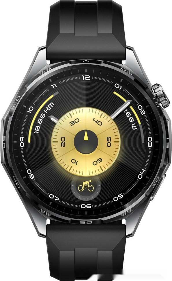 Умные часы Huawei Watch GT 6 46 мм (черный, с черным силиконовым ремешком, международная версия)