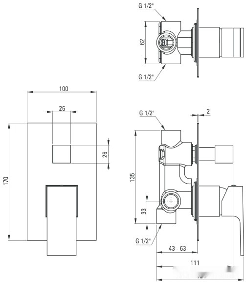 Смеситель Deante Anemon Bis BBZ N44P