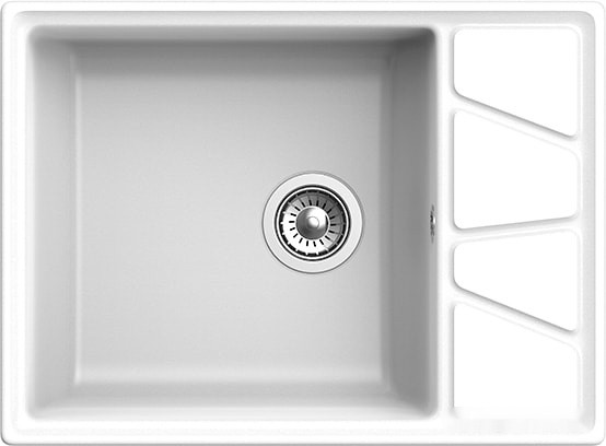 Кухонная мойка GranFest GF-V-680L (иней)