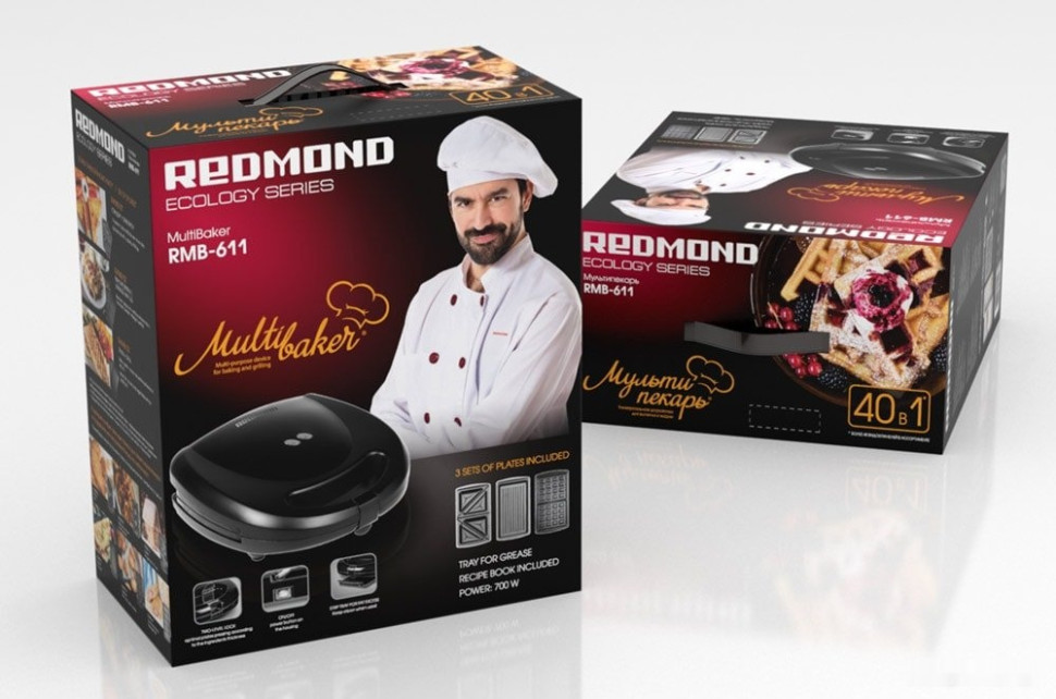 Многофункциональная сэндвичница Redmond Мультипекарь RMB-611