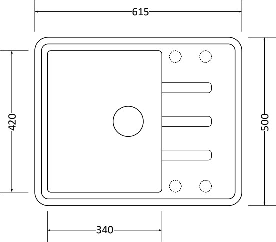 Кухонная мойка Zorg Torino 62 (черный опал)