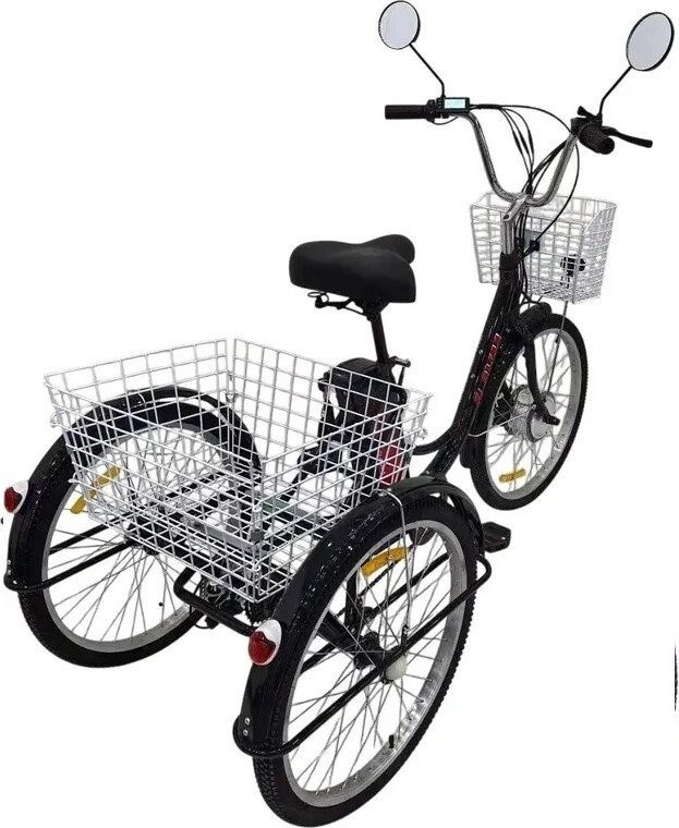 Электровелосипед AVM E-Alfa Trike 24 (черный)