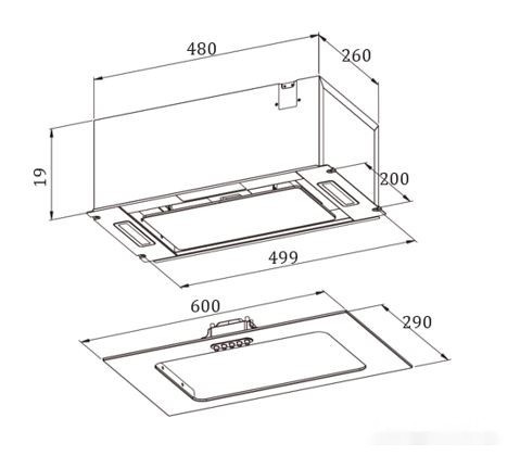 Вытяжка Zorg Cendy 850 60 M (черный)