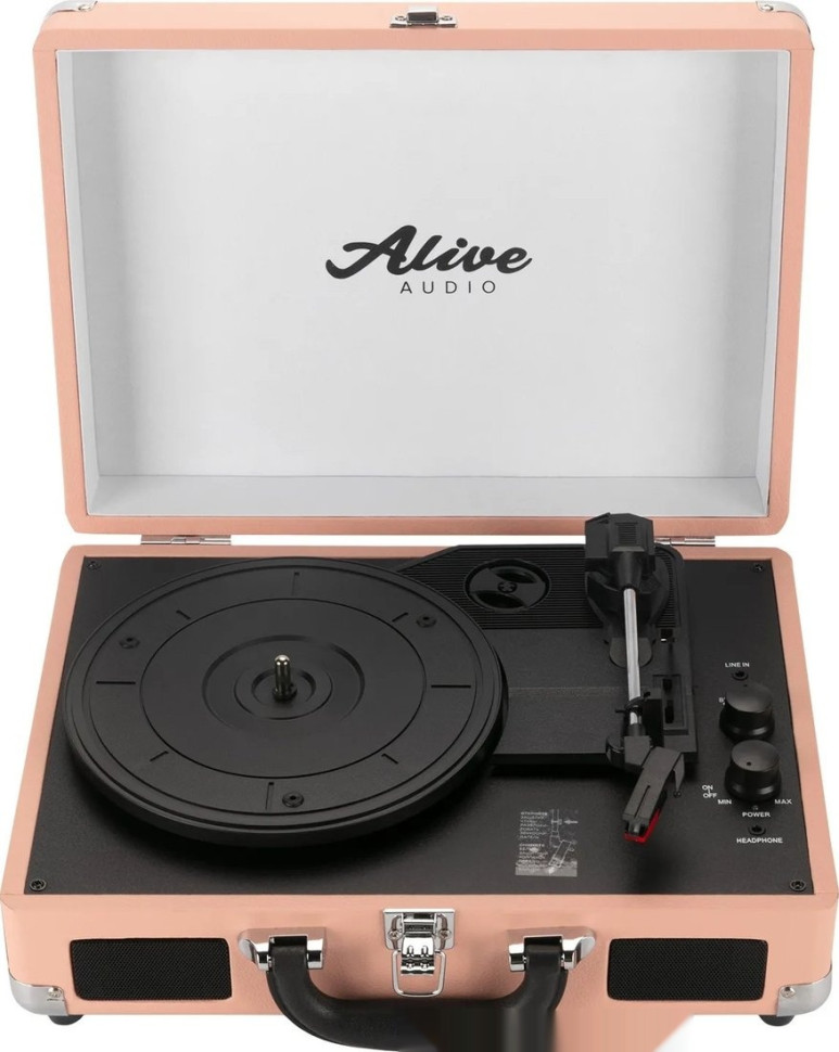 Виниловый проигрыватель Alive audio Glam Blush