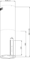 Вытяжка Korting KHA 35808 DW Cylinder