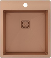 Кухонная мойка AquaSanita Steel AIR 100 X-C copper