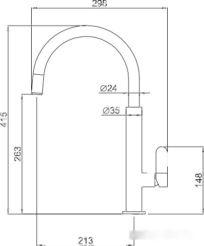 Смеситель Elleci Dove K96 Kera|White