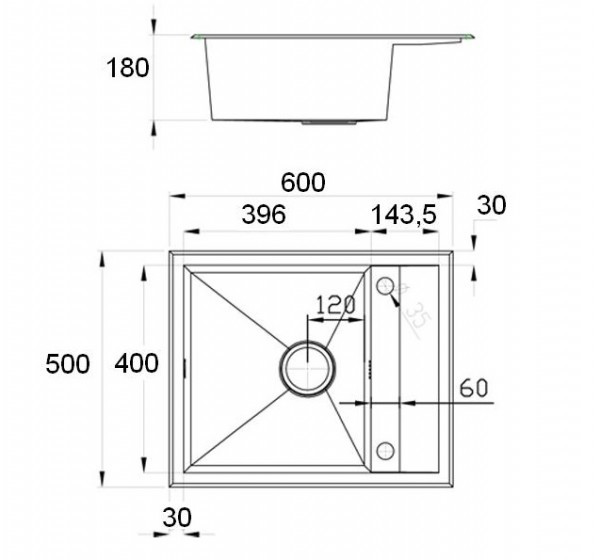 Кухонная мойка Zorg SH X 6050 DIVA