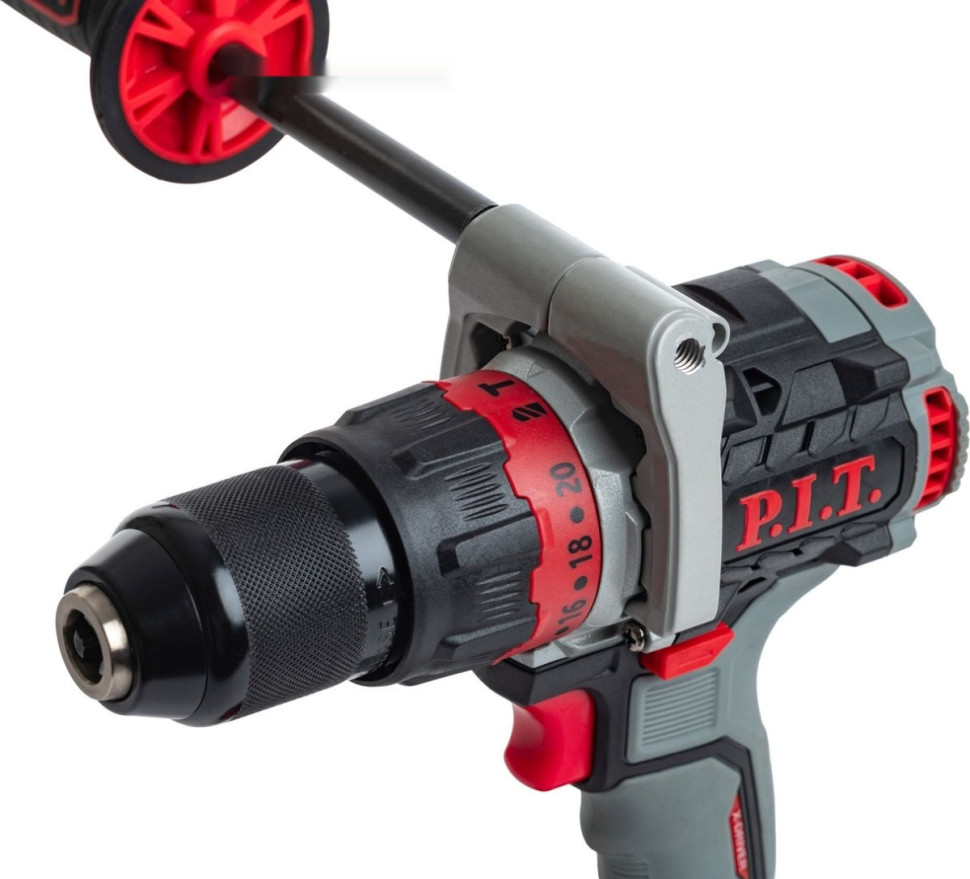 Ударная дрель-шуруповерт P.I.T. PSB20H-13C/2 (с 2-мя АКБ, кейс)