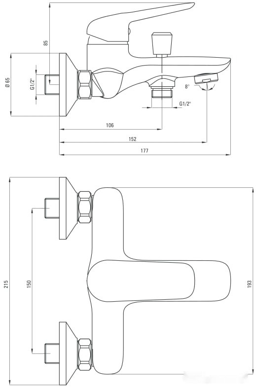 Смеситель Deante Coriander BCN 010M