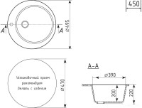 Кухонная мойка Mixline ML-GM13 551892 (серый)