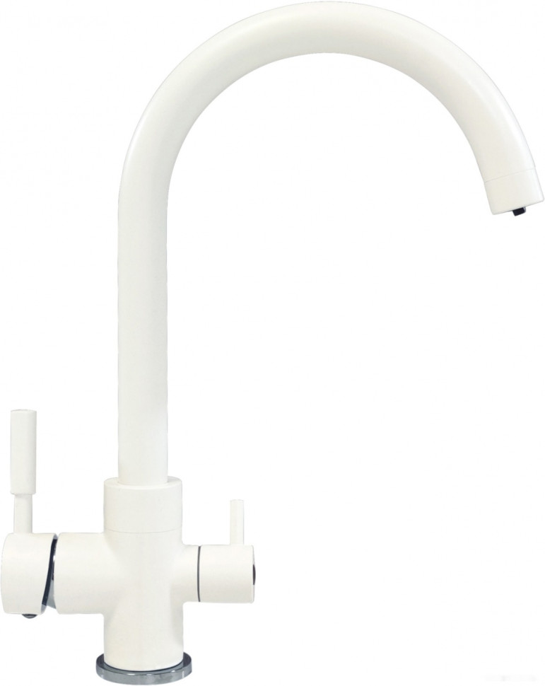 Смеситель Tolero Элара Дуо (белый 923)