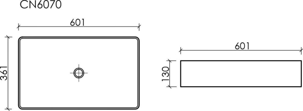 Умывальник Ceramica Nova CN6070