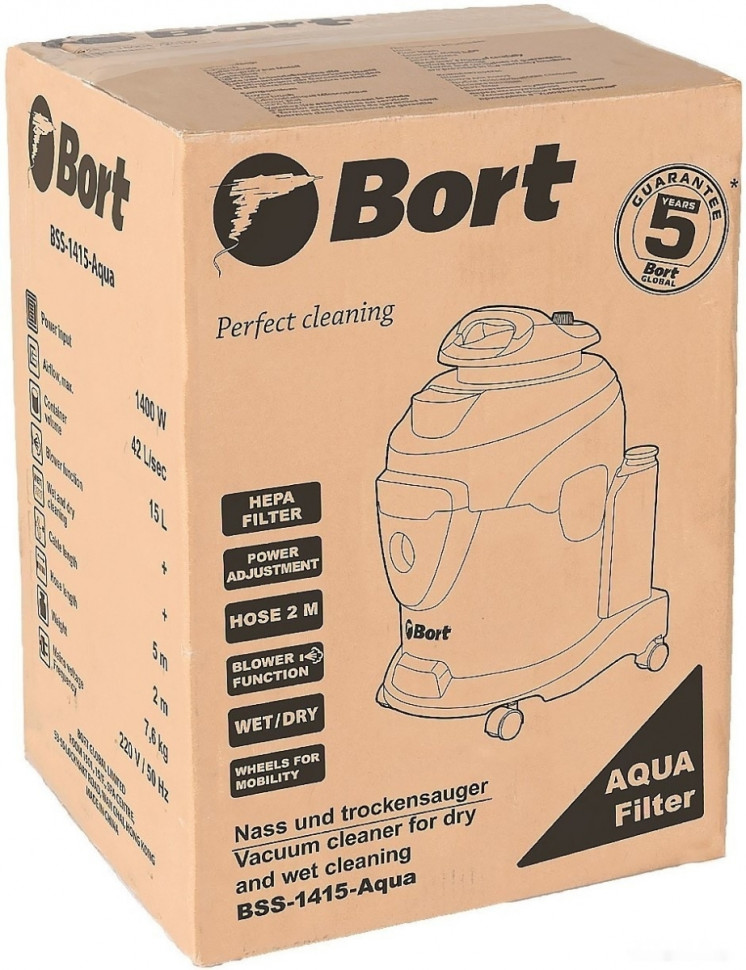 Пылесос BORT BSS-1415-Aqua Пылесос BORT BSS-1415-Aqua