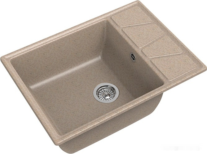 Кухонная мойка GranFest GF-V-680L (песочный)