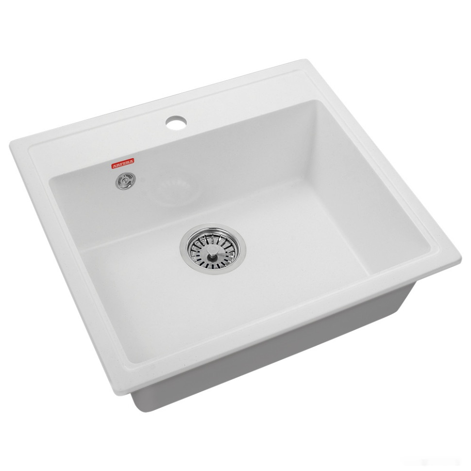 Кухонная мойка ARFEKA Quadro (белый)