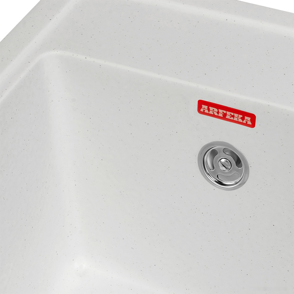 Кухонная мойка ARFEKA Quadro (белый)