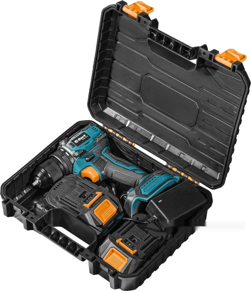 Дрель-шуруповерт BORT BAB-21S 93414912 (с 2-мя АКБ, кейс)