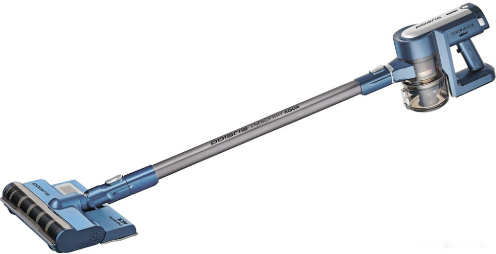 Вертикальный пылесос с влажной уборкой Polaris PVCS 7000 Energy Way Aqua (синий)